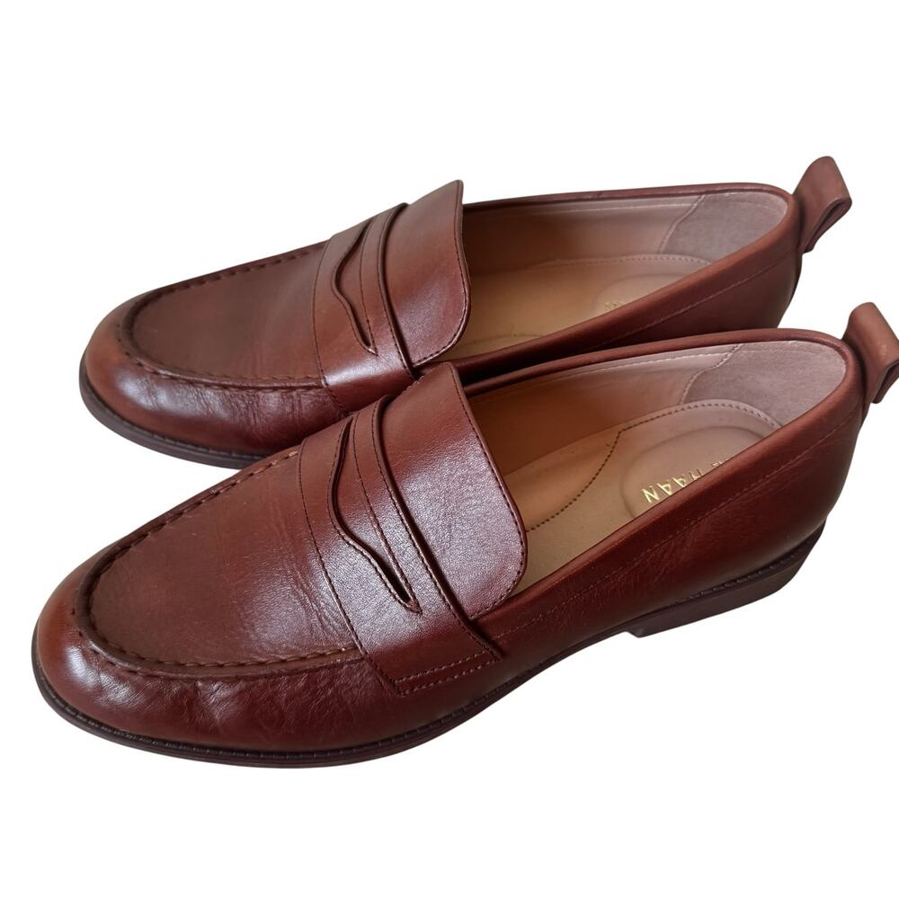 Cole Haan Stassi Penny Loafers Dark Cuoio/Mahogany Brown Size 7.5 - Picture 4 of 7